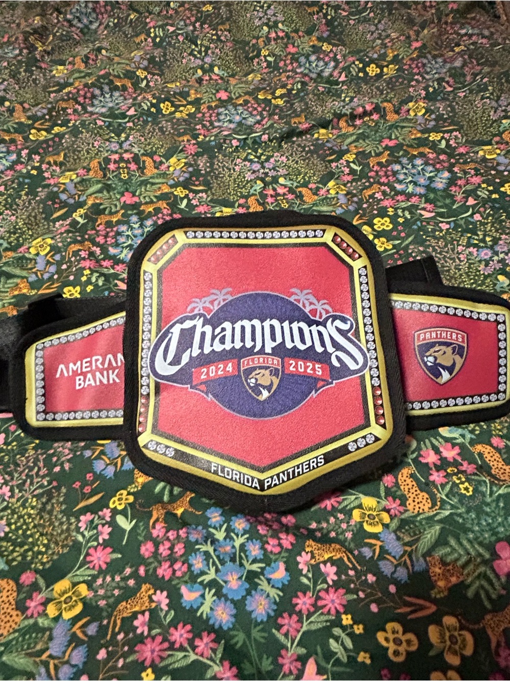WWE Legacy Title Belt 2024 NHL Florida Panthers Stanley Cup Champion Fanny Pack